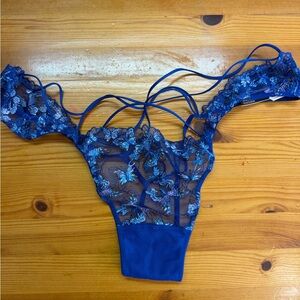 Victoria's Secret VERY SEXY Butterfly Embroidery Strappy Bikini Panty XL NWT